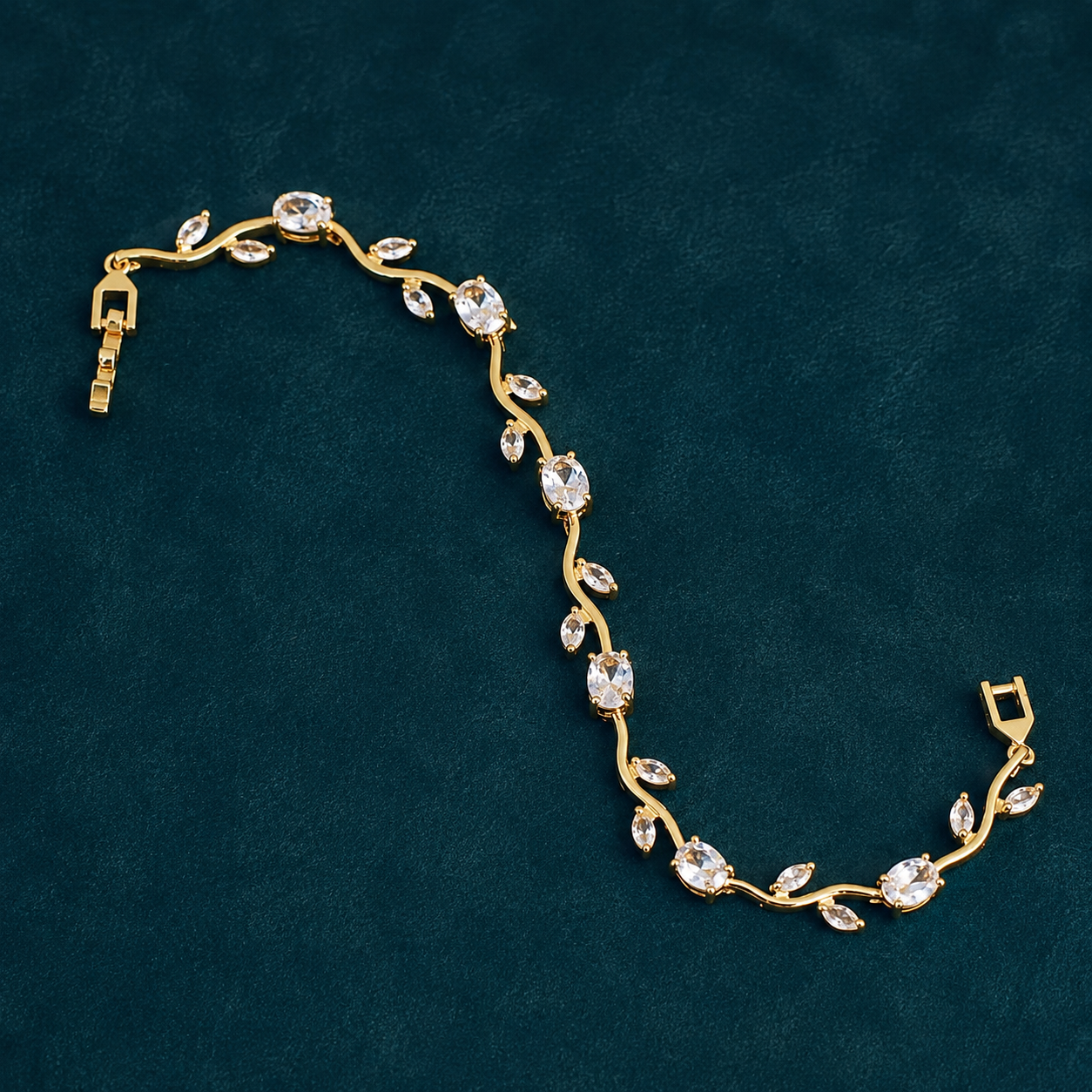 Crystal Vine Tennis Bracelet
