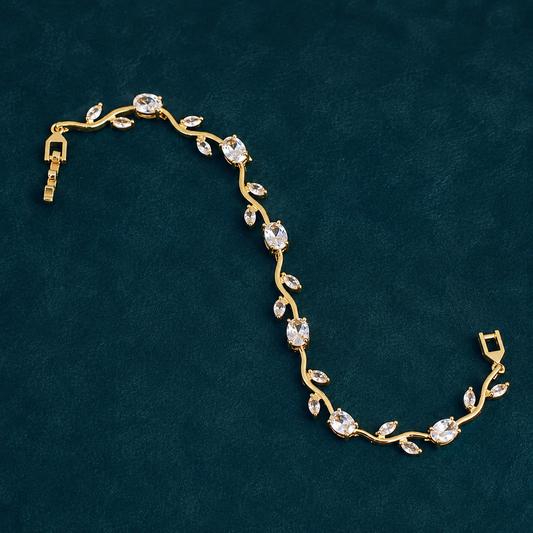 Crystal Vine Tennis Bracelet