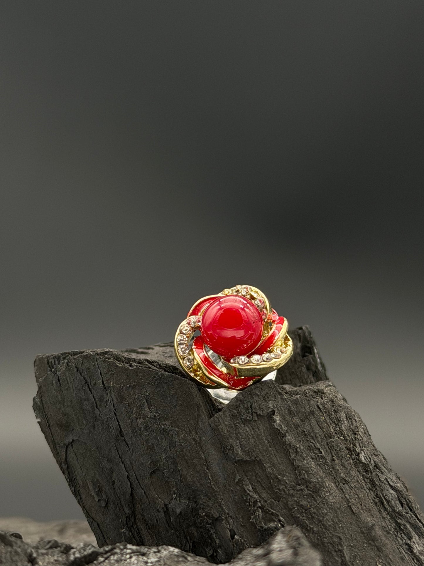 Rosé Ruby Stud Earrings