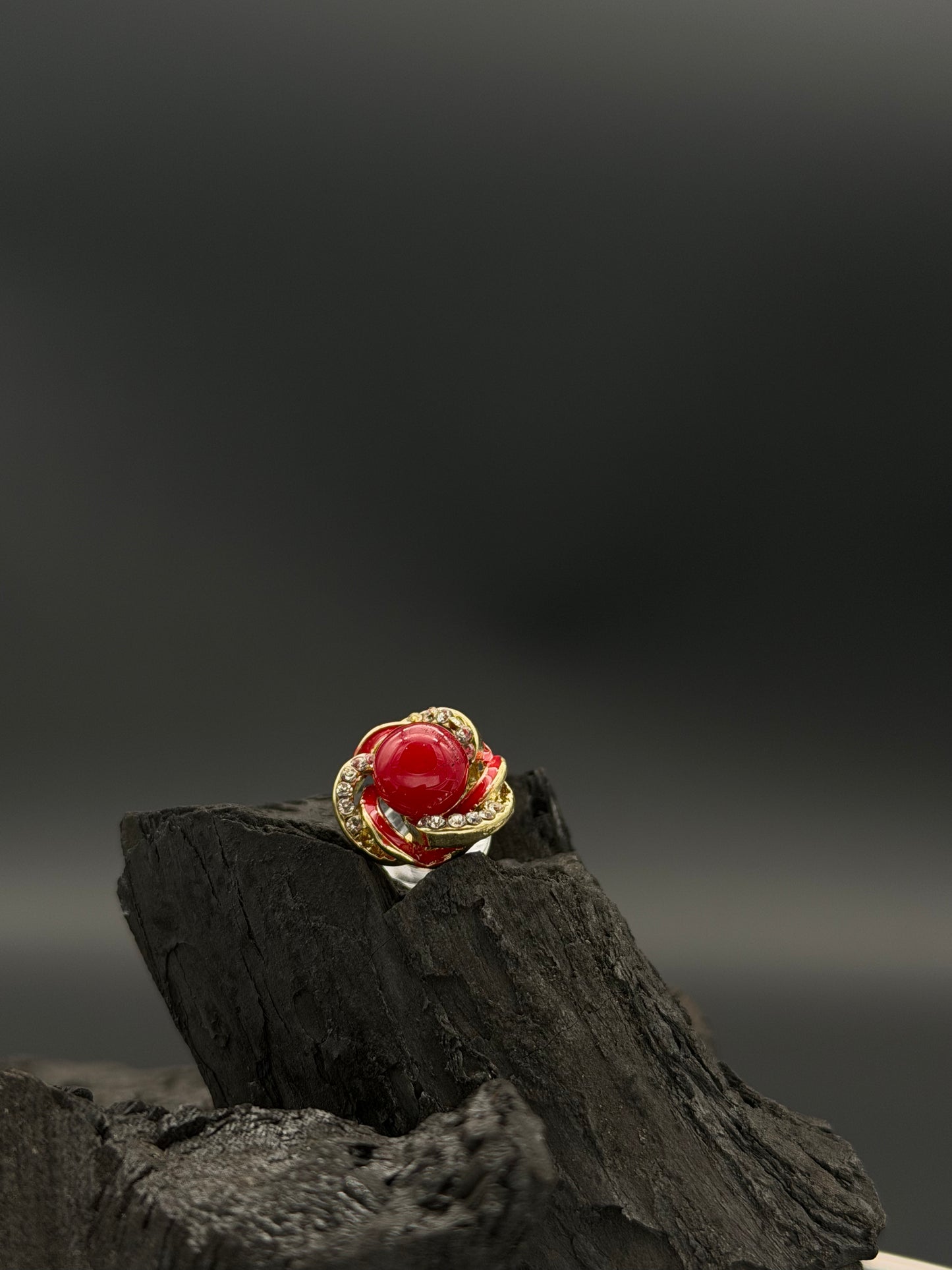 Rosé Ruby Stud Earrings