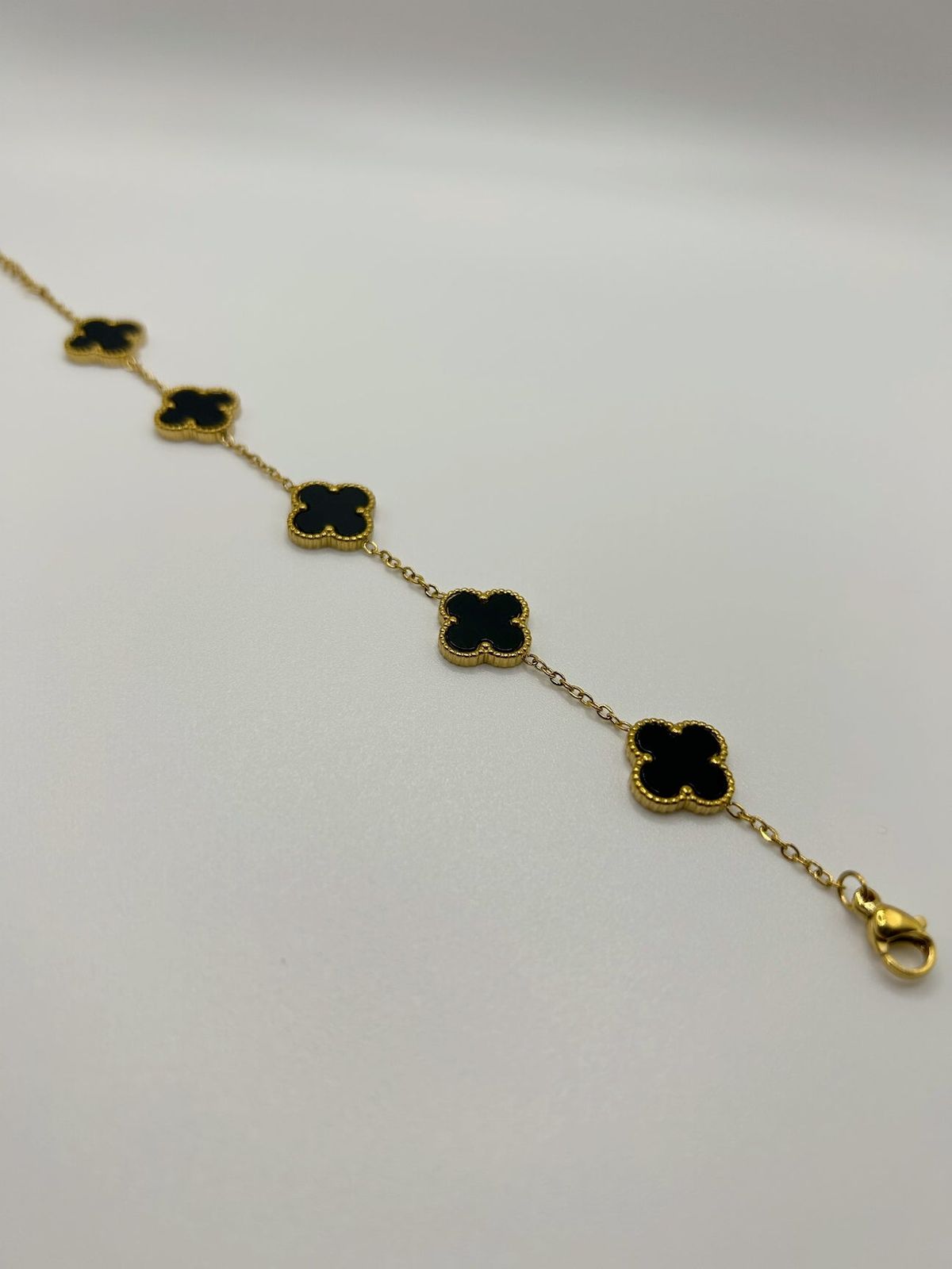 Noir Clover Charm Bracelet